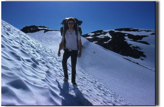 walking the snowfields into Canada walking the snowfields into Canada