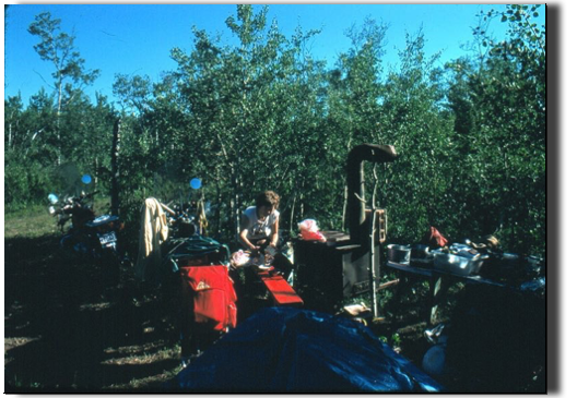 in Saskatchewan, old wood stoves serve the outdoor camper in Saskatchewan, old wood stoves serve the outdoor camper
