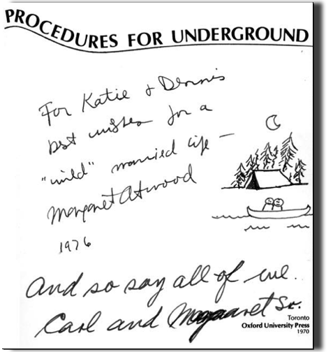 Carl and Margaret gave us their daughter's recently published book, to send us on our way Carl and Margaret gave us their daughter's recently published book, to send us on our way